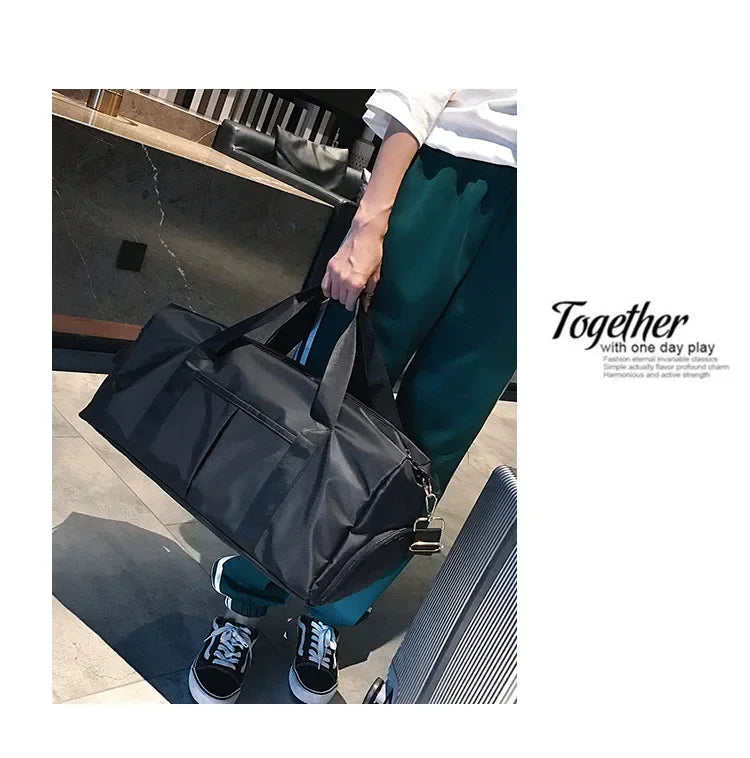 Training Yoga Sporttaschen Fitness Gym Taschen Nass Trocken Separate Gepäcktasche mit separatem Schuhfach Reisetasche Handtasche