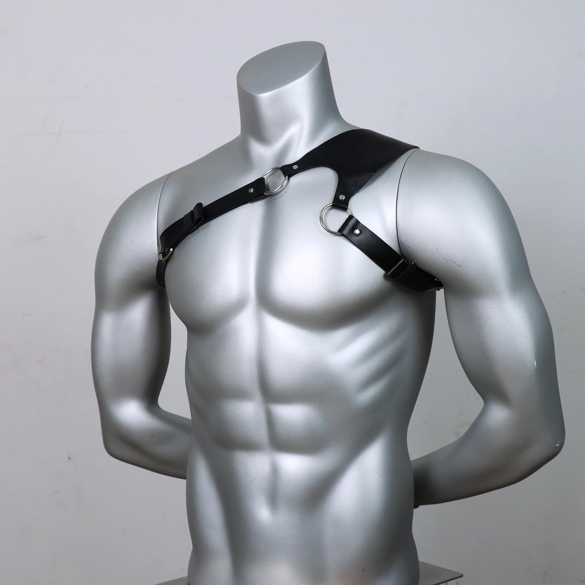 Men's PU Leather Body Chest Belt-Adjustable Harness for Various Occasions, Punk Chest Belt Mens Leather Harness