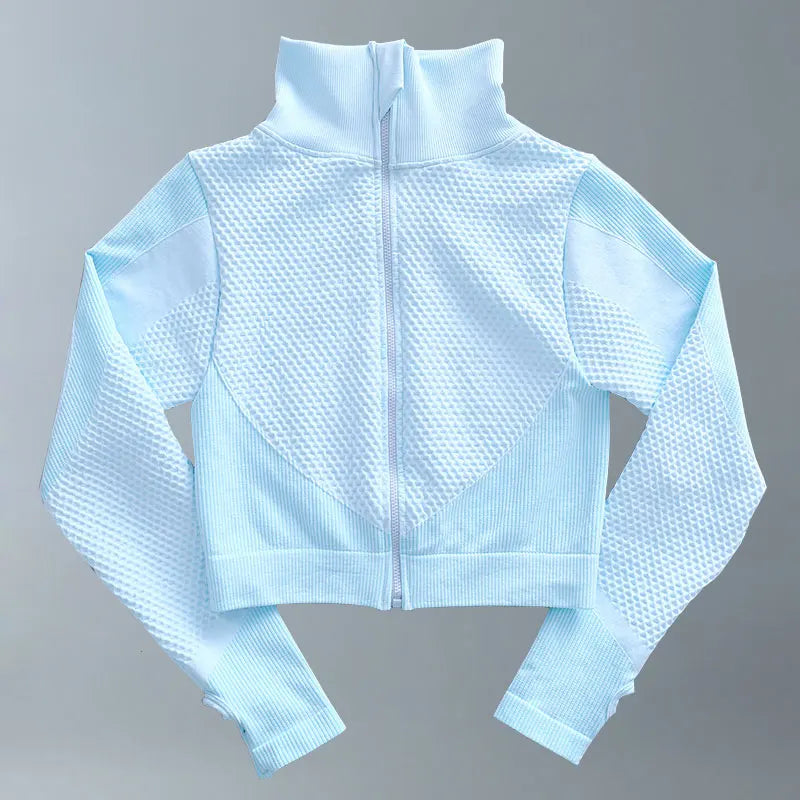 Yoga Suits Women Fitness Wear Gym Set Sports Outfits Training Exercise Workout Pants Long Sleeve Crop Top Bra Womens Tracksuits