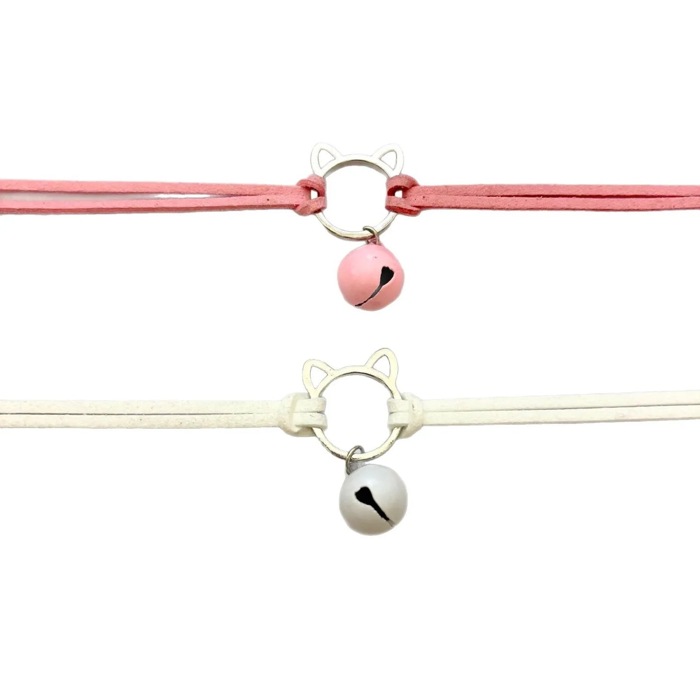 Personality Sweet Cool Babes Diablo Pussy Bell Necklace Choker Collarbone Chain Necklace Collar