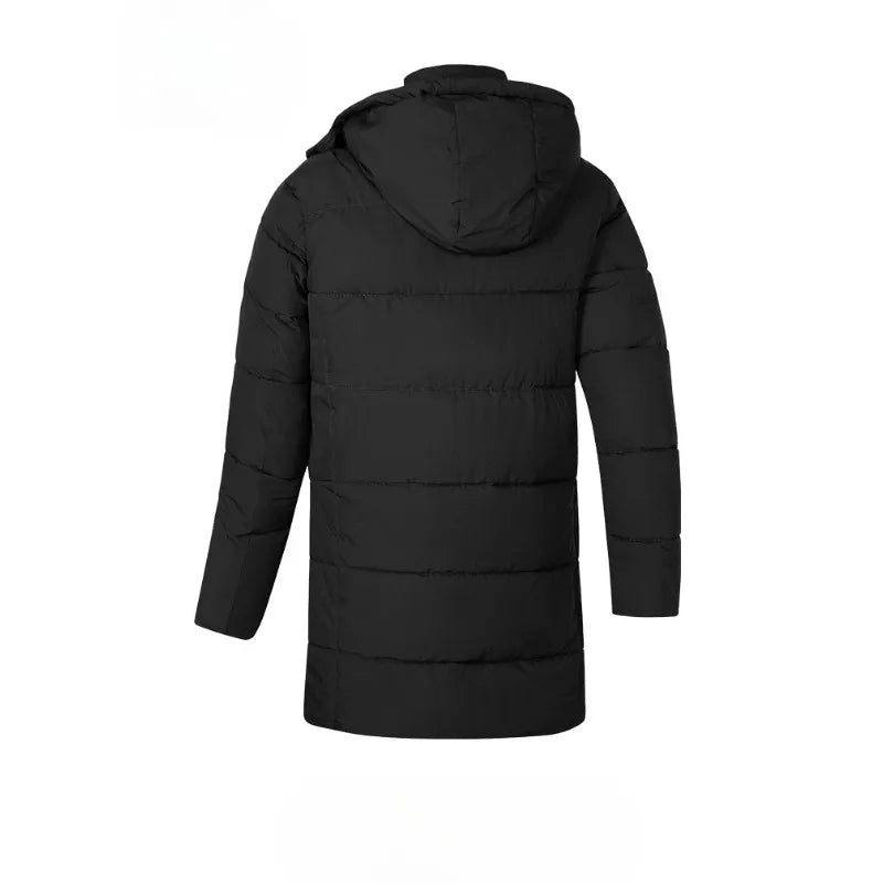 Winter Coat for Men Winter Jackets Water Resistant Warm Thicken Casual Versatile Puffer Coat Men Mid Length Cotton Padded Jacket