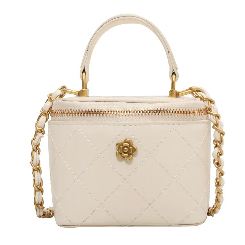 Luxury Mini Crossbody Bags for Women 2024 Lingge Chains Shoulder Bag Fashion Brands Box Bag Lipstick Coins Purses and Handbags