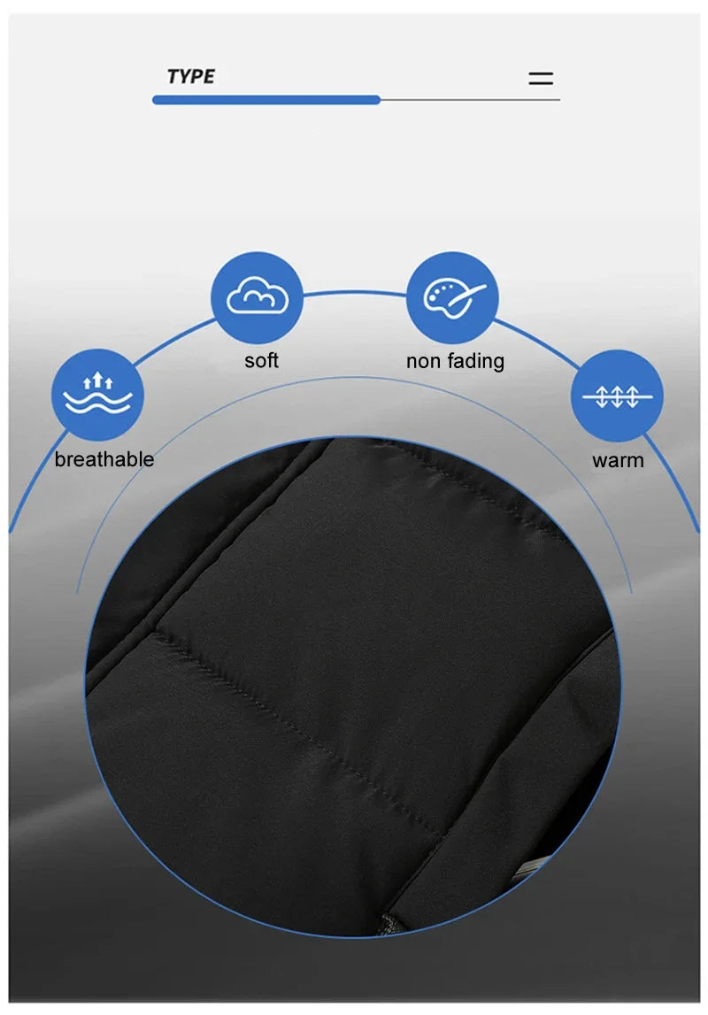 Weste für Herren, Baumwolle, warm, ärmellos, Mantel, Mütze, abnehmbar, gepolstert, Winterweste, Arbeitskleidung, männlich, hochwertige Kleidung, 5XL