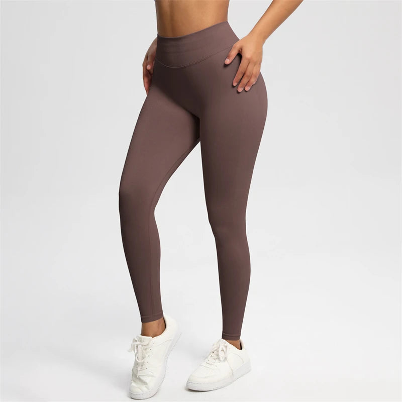 Bum Shaping Leggings Women Seamless Sports Yoga Pants Low Ribbed Band Gym clothes Fitness Workout Scrunch Butt Tight