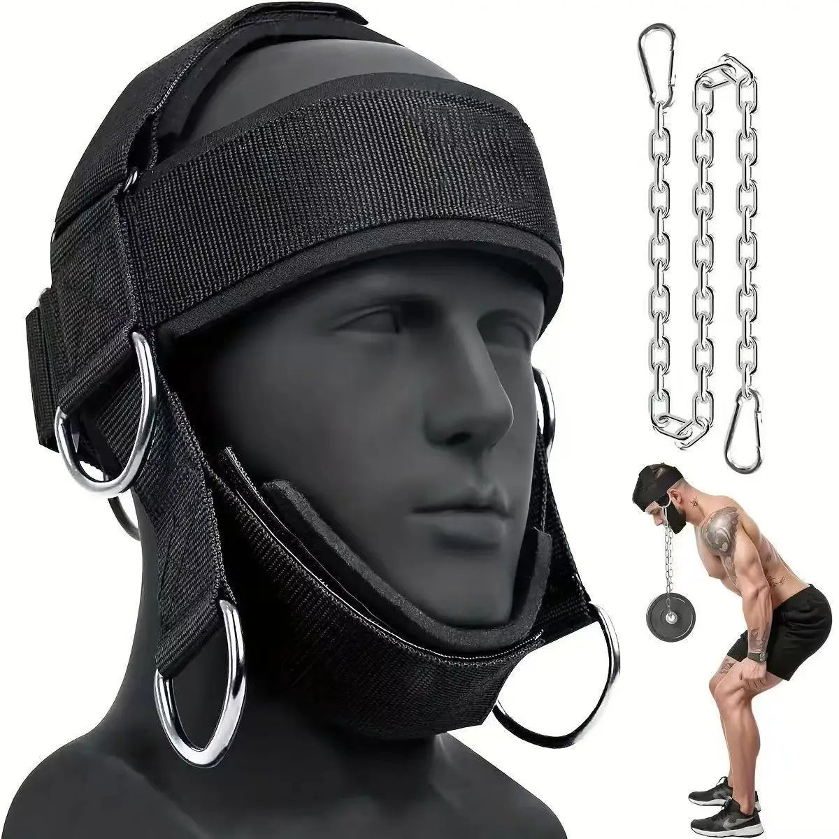 Weighted Neck Harness for Neck Strength Training, Muscle Building, Endurance Enhancement, Ideal for fitness Athletes