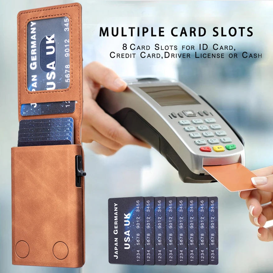 Luxury Business Card Holder Card Case Credit Card Holder Wallet for Men and Women Anti-theft Protectors Wallet Case Cover
