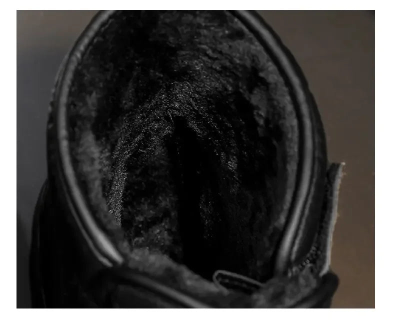 Neue Herren Winterstiefel Warme Plüsch Schneestiefel Hochwertige Wasserdichte High-Top Herren Stiefeletten Outdoor Herren Wanderstiefel Sneaker