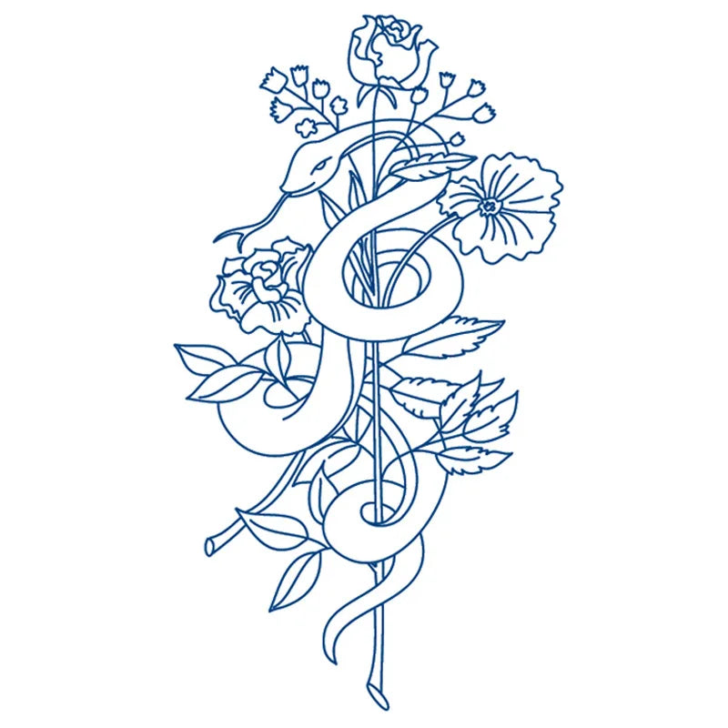 Juice Tattoo Sticker Upgrade Online Red Tattoo Sticker Lasts 7-15 Days Herbal Plant Temporary Tattoos Sticker Size:180 * 110mm