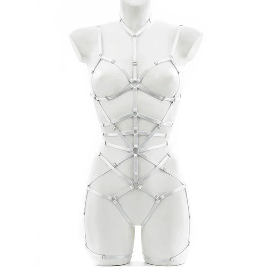 Women Sexy Body Harness Belt Bdsm Bondage Lingerie Garter Belt Leather Lingerie Gothic Fetish-Clothing Festival Rave Outfit