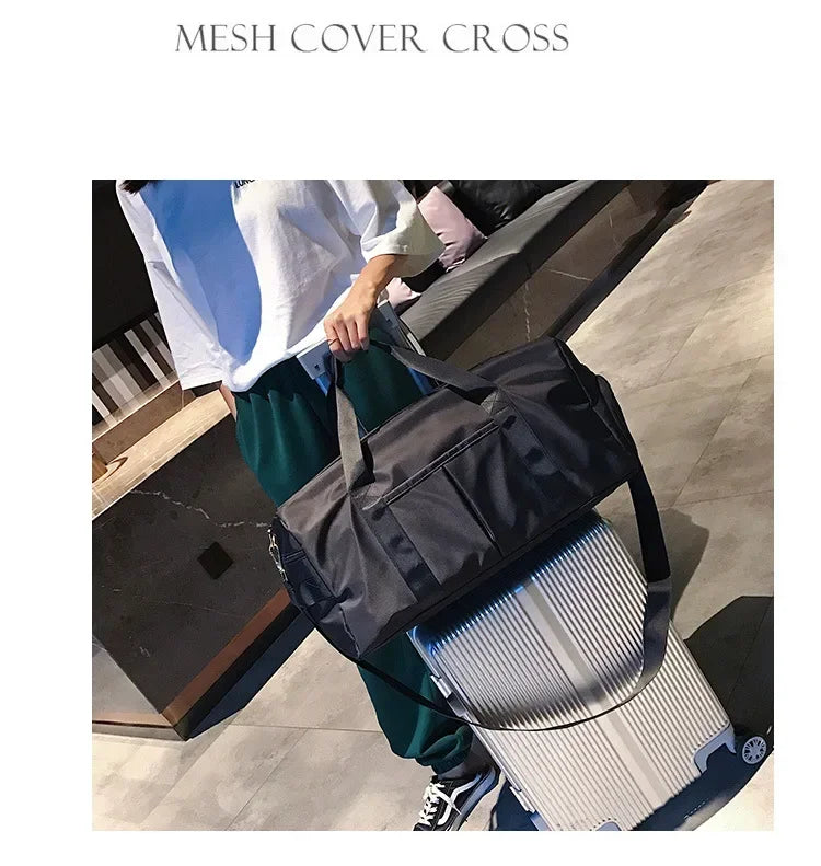 Training Yoga Sporttaschen Fitness Gym Taschen Nass Trocken Separate Gepäcktasche mit separatem Schuhfach Reisetasche Handtasche