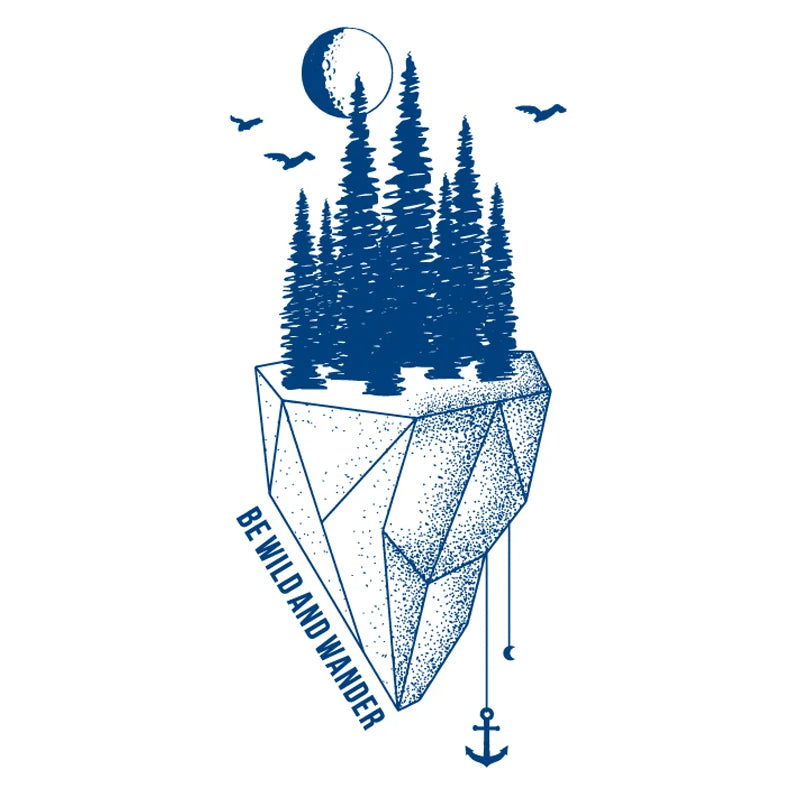 Juice Lasting Ink Tattoos Body Art Waterproof Temporary Tattoo Sticker Eagle Leopard Man Totem Gun Knife Arm Fake Tatoo Women