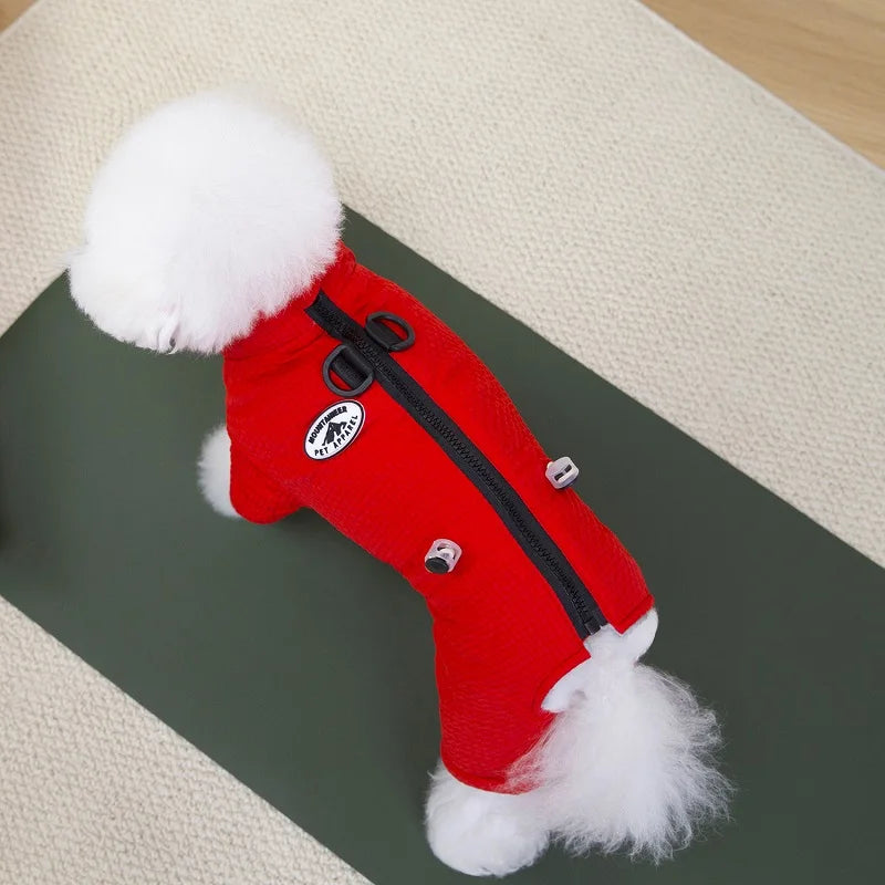 Winter Puppy Jacket Dog Waterproof Coat Pet Clothing Chichuhua Costume Pug Bichon Bulldog Outdoor Dog Warm Clothes with Buckle