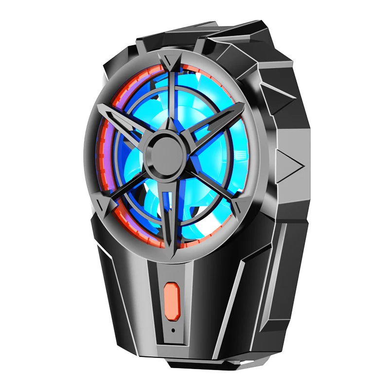 X52 Cooling Fans Mobile Phone Game Cooler USB Rechargeable Silent Cooler 3 Speed Adjustable Fans Gaming Radiator for Android IOS