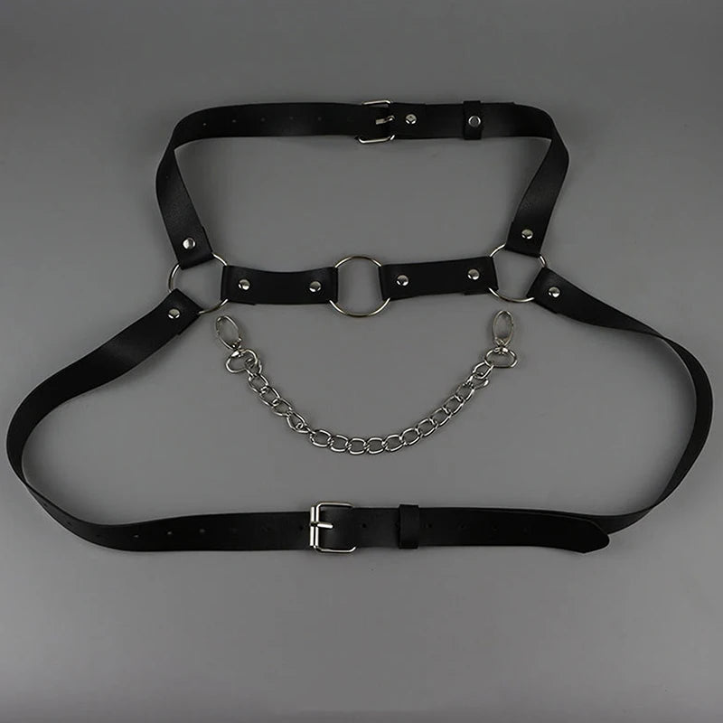 Fun Sexual Chest Leather Harness Belts Hipster Men's Strap Chest Strap Men's Strap Leather Harness Clothing Accessories