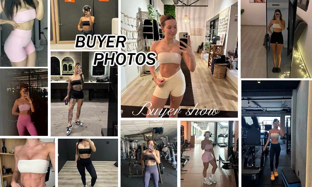 Summer Two Piece Fitness Sports Set Women Workout Yoga Outfit Strapless Bra Woman 2Ps Gym Crop Top Deportivos Mujer Gym Suits