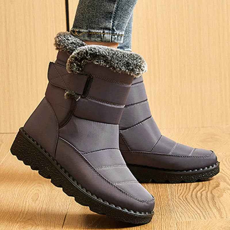 Snow Women Boots Soft Women's Boots Platform Ladies Shoes Fur Keep Warm Boots Ladies New Plus Size Botas Mujer Winter Shoes