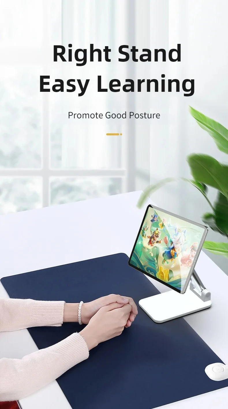 Magnetic Flexible Adjustable Phone Stand Foldable Portable Desktop Mount Holder for All Smartphones with Tight Clip Accessories