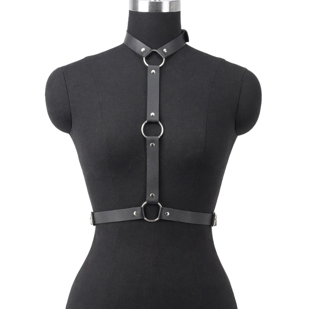 Women Fashion Belt Street Style PU Leather Harness Waist Belt Corset Decorative Punk WaistBand Gothic Clothing Accessories