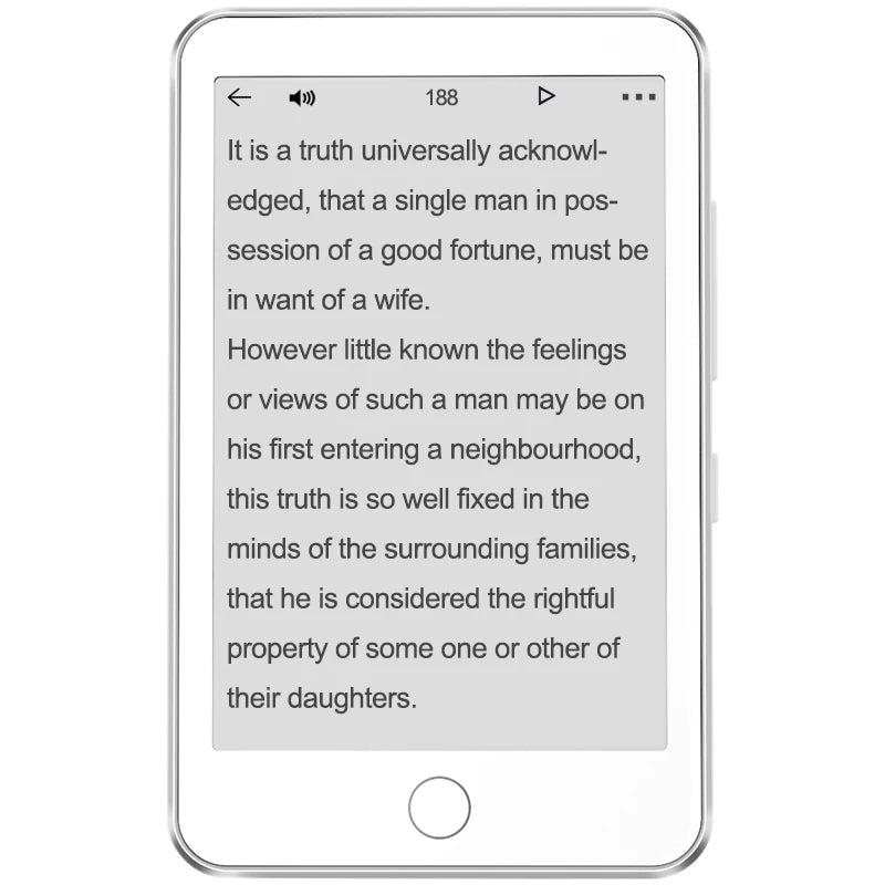 Famue 3.52 Inch Mini E-Ink E-Reader 32GB - Portable E-Book Reader with MP3 Player, Bluetiith 5.3 Classroom Recording & FM Radio