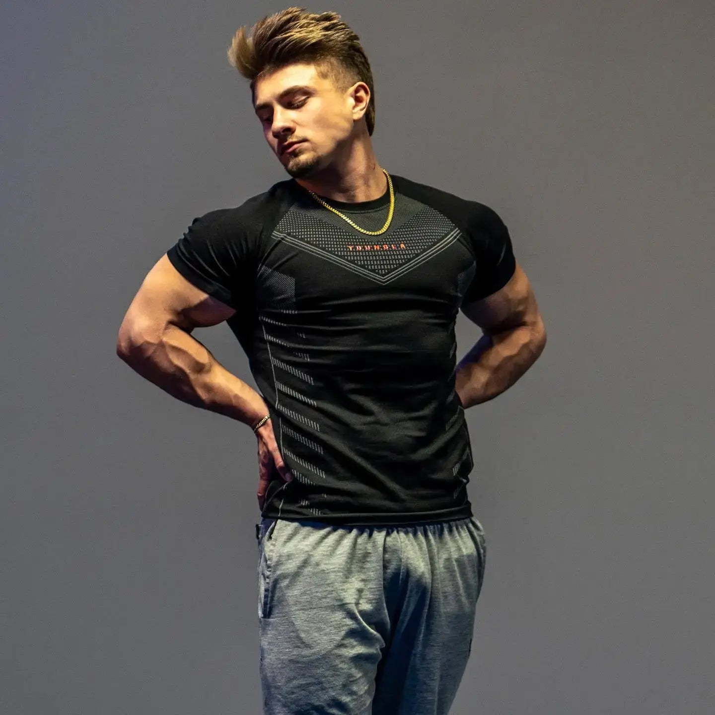 Sommer Seiden T-Shirt Herren