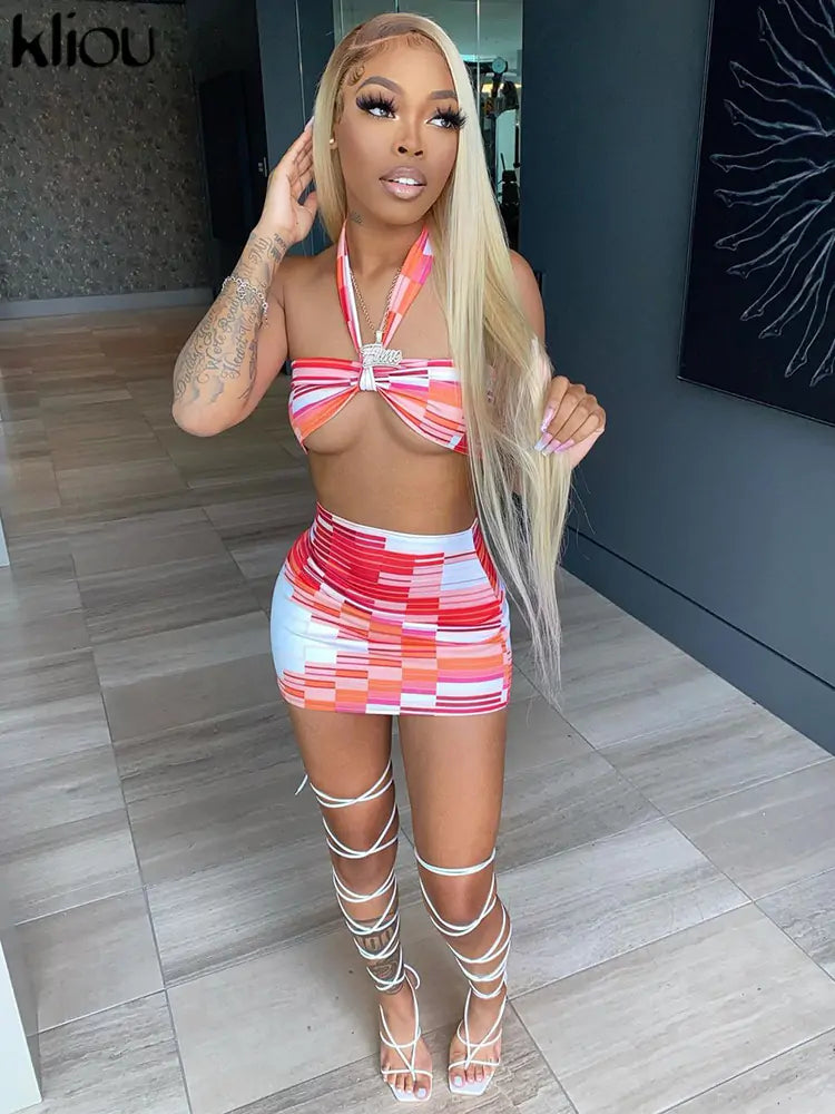 Kliou – Sexy, zweiteiliges Dekolleté-Set