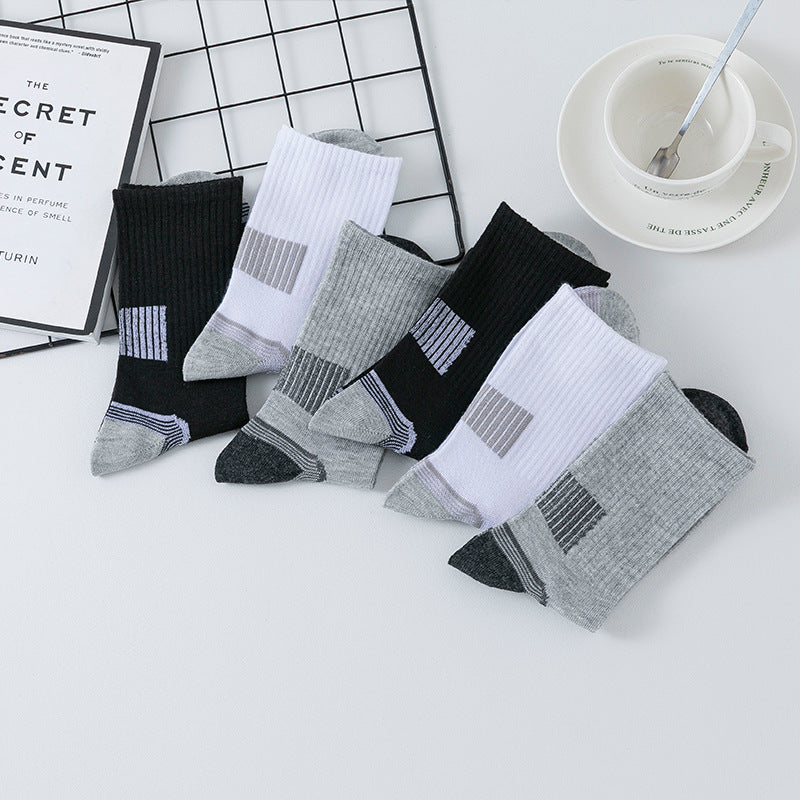 Stripe Sports Long Socks Sweat-absorbent, Comfortable And Breathable
