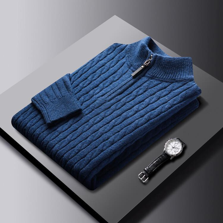 Men's Stand Collar Sweater Long Sleeve