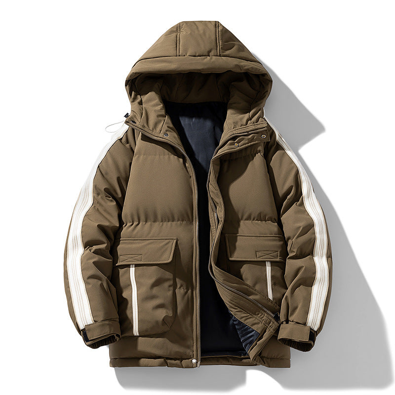 Winter herren Baumwolle gefütterte Mantel Outdoor Teen