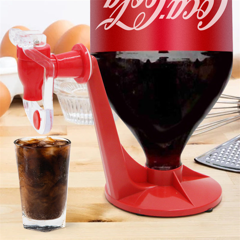 Wasserkrug Soda Getränkespender Flasche Cola auf den Kopf gestellt Trinkwasserverteiler Gadget Party Home Bar Küchengerät
