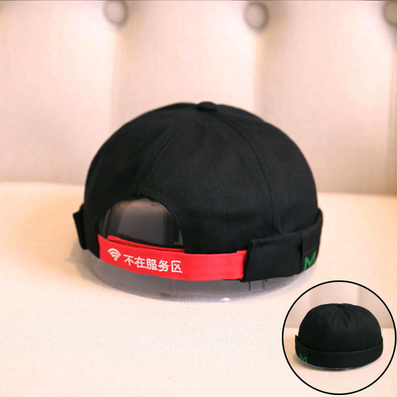 Retro Melon Hat Male Four Seasons Hip-hop Korean Version Of Beret Hat Street Hipsters Hats Without Eaves Landlord Women