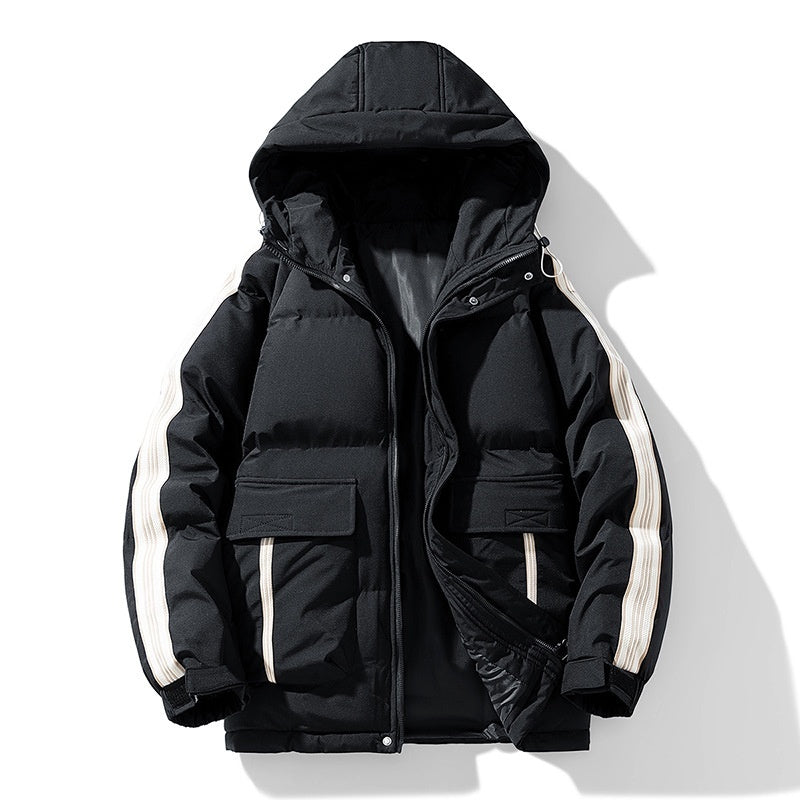 Winter herren Baumwolle gefütterte Mantel Outdoor Teen