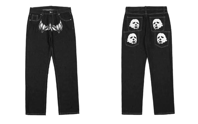 Baggy-Jeans mit Grafikprint für Herren
