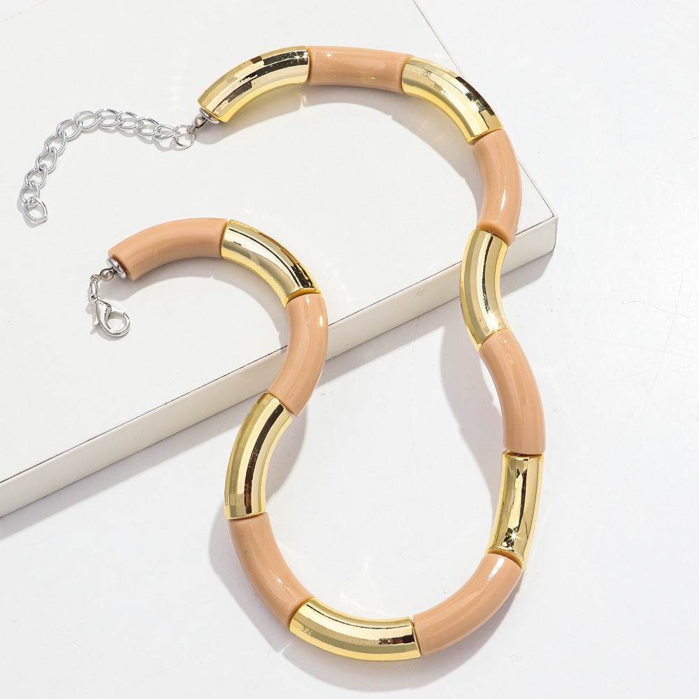 Sweater Neckband Necklace Creative Charm Style Cut Female