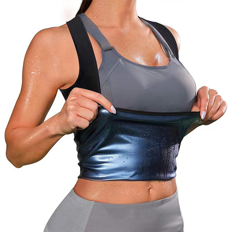 Violently Sweat Shapewear – Silbernes Pastebrushing-Unterhemd
