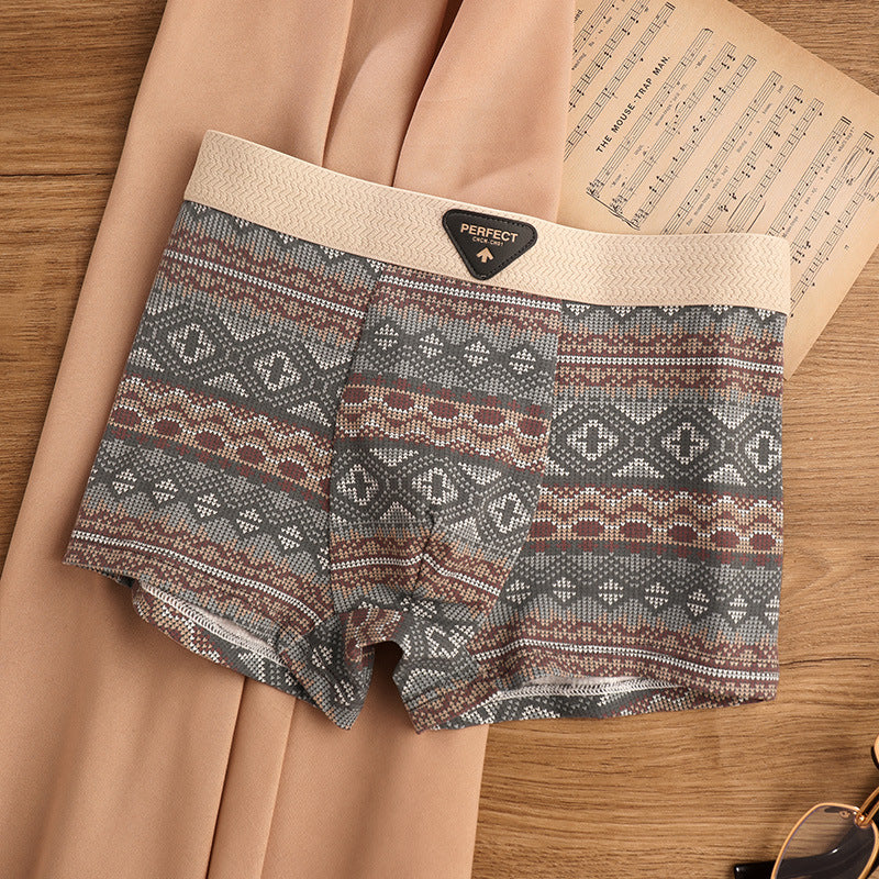 Men's Sports Trendy Underwear Breathable Antibacterial Boxer Shorts