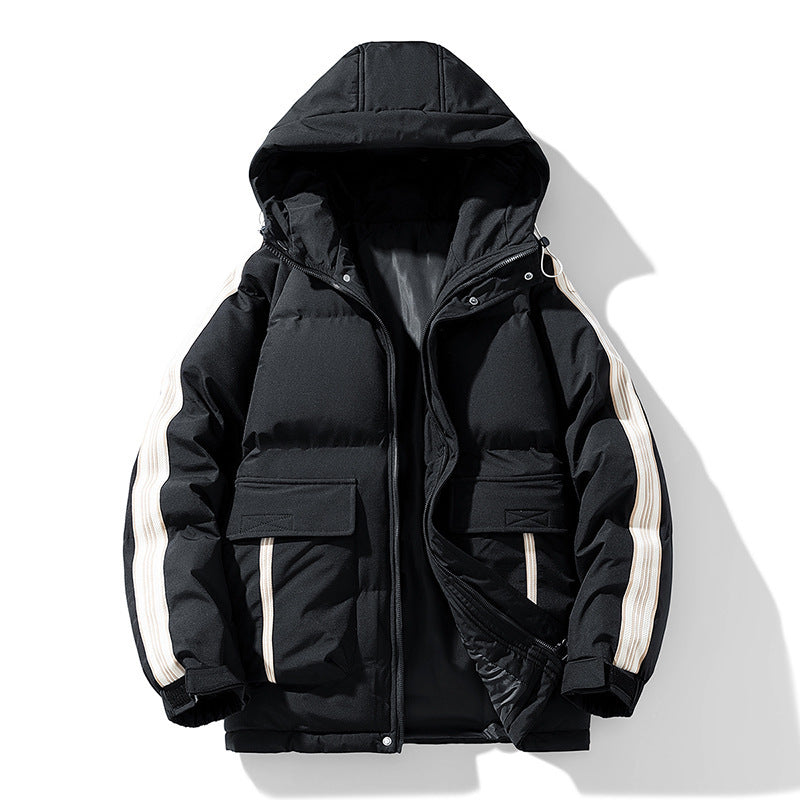 Winter herren Baumwolle gefütterte Mantel Outdoor Teen