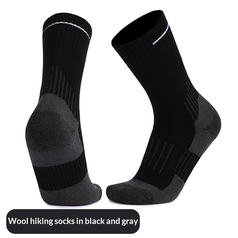 Men's Outdoor Non-slip Wear-resistant Sweat-absorbent Breathable Wool Socks