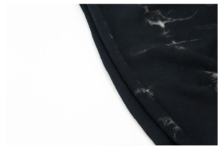 Herbst und Winter Batik-Mützen aus schwarzem Flor für Männer und Frauen