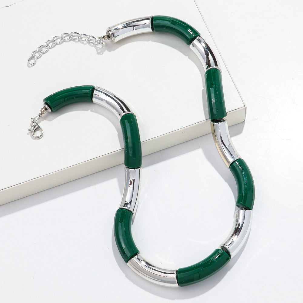 Sweater Neckband Necklace Creative Charm Style Cut Female