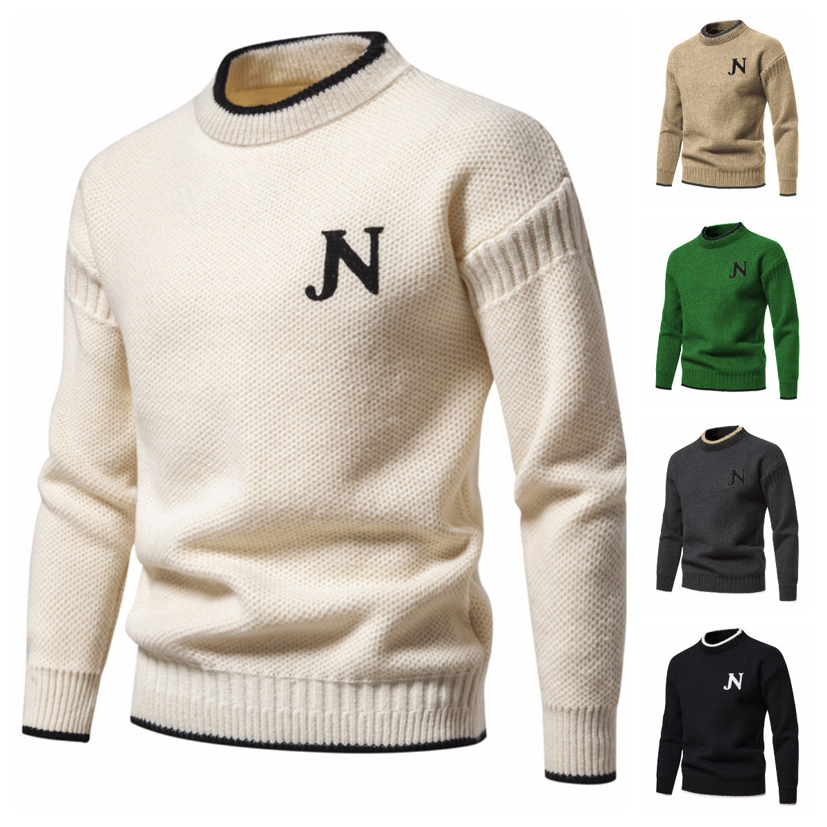 Trendy Freizeit Warm Gestrickt Bottoming Shirt Jugend Pullover