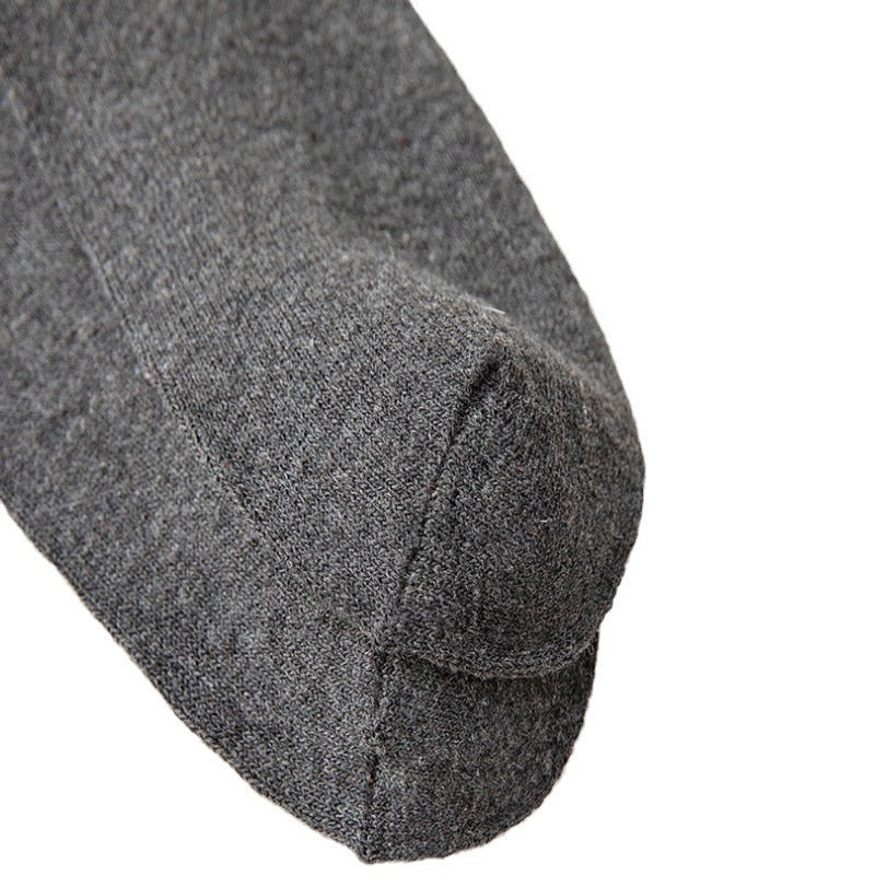 Wool Lined Socks With Flat Dotted Lines