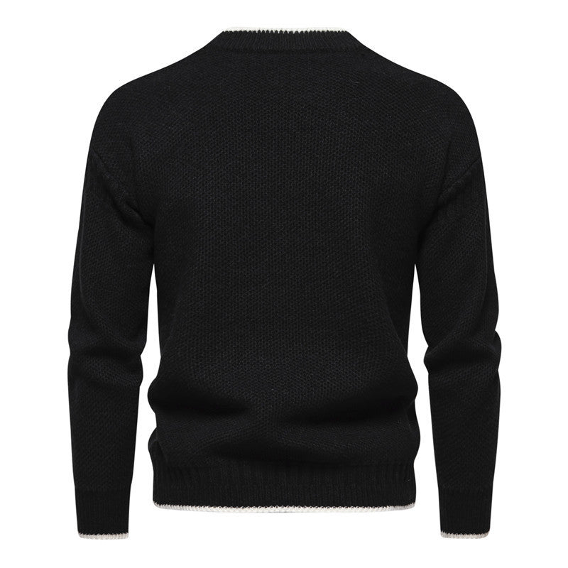 Trendy Freizeit Warm Gestrickt Bottoming Shirt Jugend Pullover