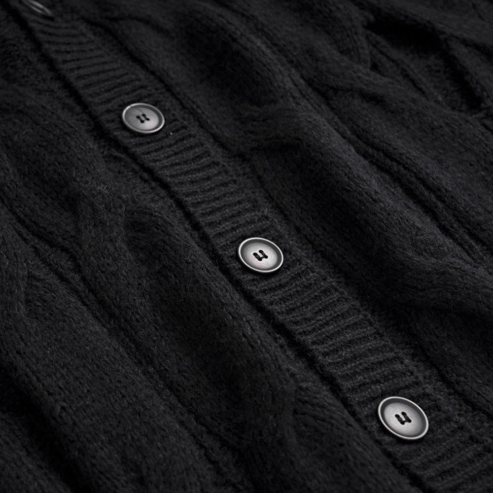 Lockerer lässiger Pullover Weste Weste Mantel