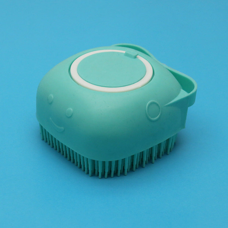 Silicone Dog Bath Massage Gloves Brush Pet Cat Bathroom Cleaning Tool Comb Brush For Dog Can Pour Shampoo Dog Grooming Supplies