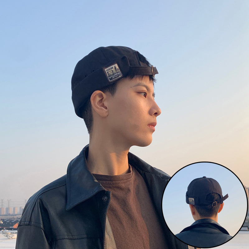Retro Melon Hat Male Four Seasons Hip-hop Korean Version Of Beret Hat Street Hipsters Hats Without Eaves Landlord Women