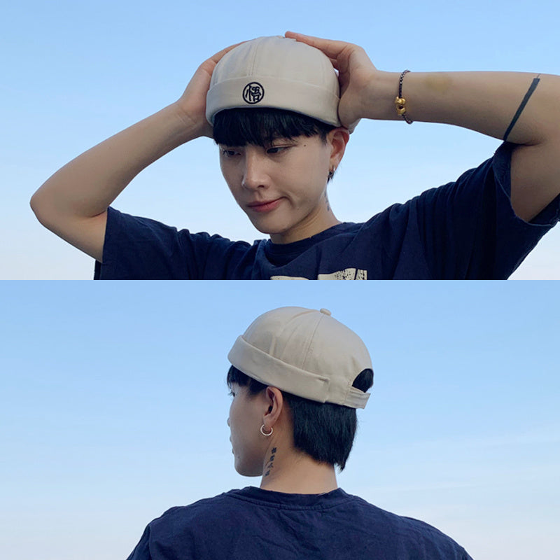 Retro Melon Hat Male Four Seasons Hip-hop Korean Version Of Beret Hat Street Hipsters Hats Without Eaves Landlord Women
