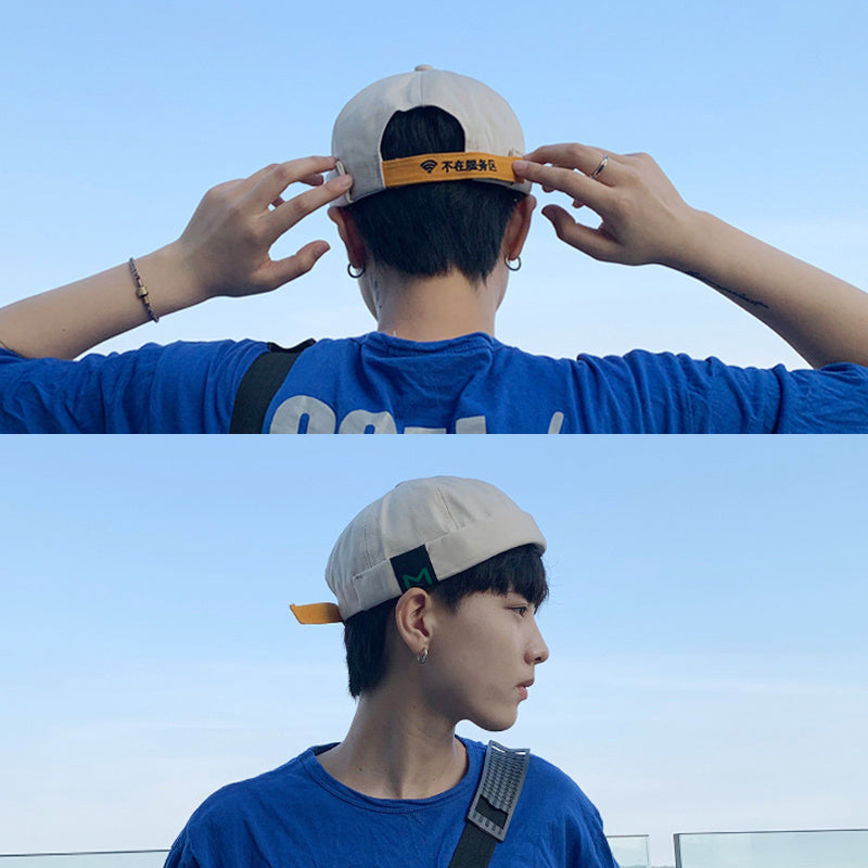Retro Melon Hat Male Four Seasons Hip-hop Korean Version Of Beret Hat Street Hipsters Hats Without Eaves Landlord Women