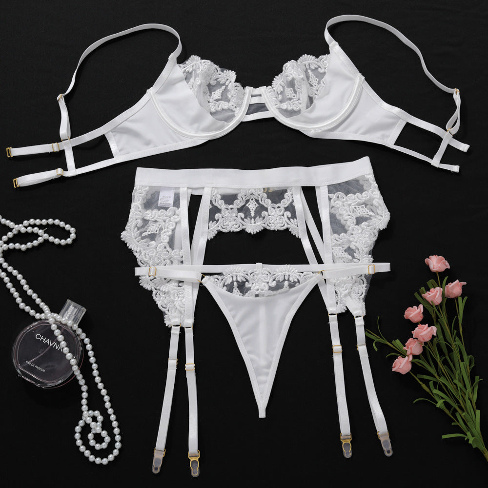 Schwarzer, durchsichtiger Slim-Fit-Anzug mit Spitzennähten