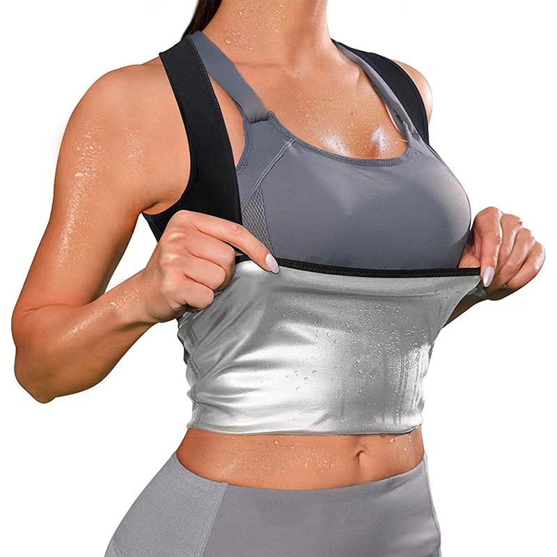 Violently Sweat Shapewear – Silbernes Pastebrushing-Unterhemd