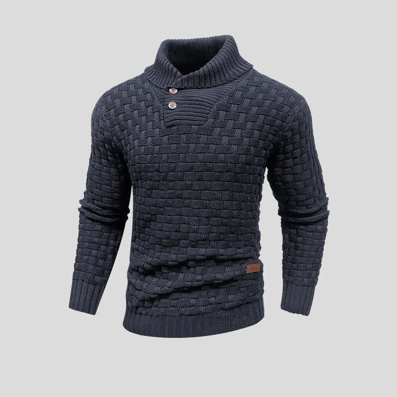 Exquisiter Pullover mit Knopfleiste für Jungen